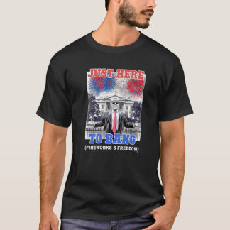 Camiseta TRUMP 4 de julio justo aquí para BANG Patriotic BB