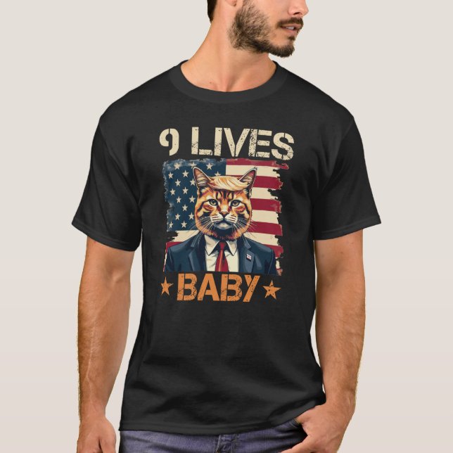 Camiseta Trump 9 vive un bebé (Anverso)