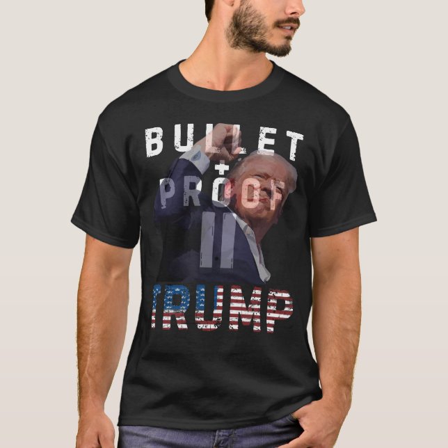 Camiseta TRUMP A PRUEBA DE BOLETÍN - Funny Trump 2024 (Anverso)