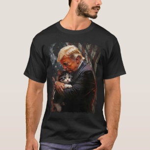 Camiseta Trump Abrazando Un Gato Naranja 2024 Hace Que Los 