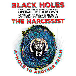 Camiseta Trump: Agujero A/Agujero Negro