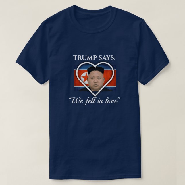 Camiseta Trump ama a Kim Jong Un (Diseño del anverso)