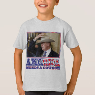 CAMISETA TRUMP-AMERICA-COWBOY