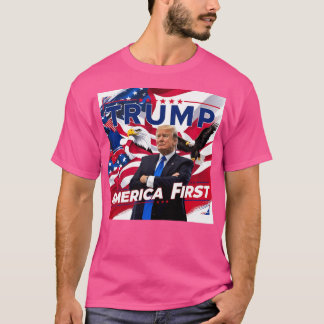 Camiseta Trump América primero - Audaz diseño patriótico