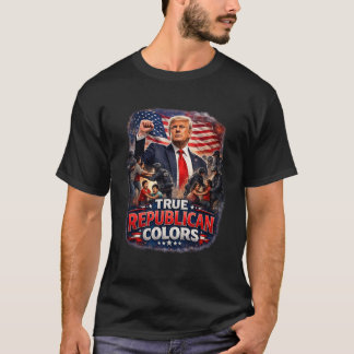 Camiseta Trump and True Republican Colors