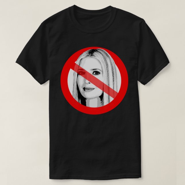 Camiseta Trump anti-Ivanka cruzado de frente (Diseño del anverso)