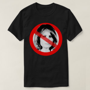 Camiseta Trump anti-Melania cruzó la cara
