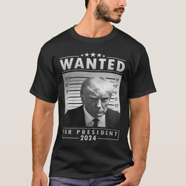Camiseta Trump Arrest Mugshot T-Shirt (Anverso)