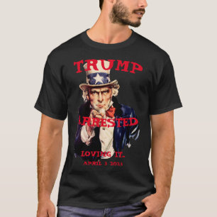 Camiseta Trump arrestado el martes 2023 Tío Sam