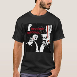 Camiseta Trump Assination Lineart, Sangre in, Sangre out