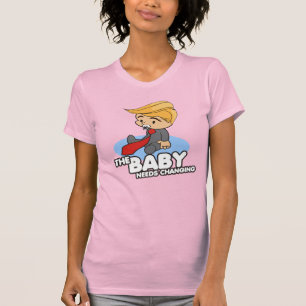 CAMISETA TRUMP BABY NECESITA CAMBIO