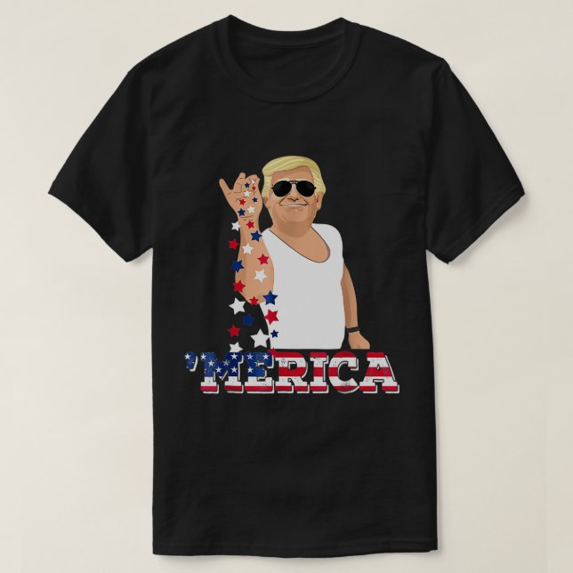 Camiseta Trump Bae gracioso 4 de julio Trump Salt Freedom T (Diseño del anverso)