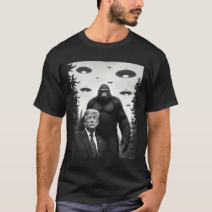 Camiseta Trump Bigfoot Ovni Encuentro Alien Extraterrestre