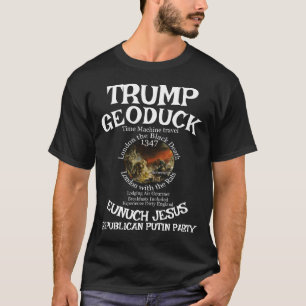 Camiseta Trump Black Death Geoduct Eunuch Jesus Republicano