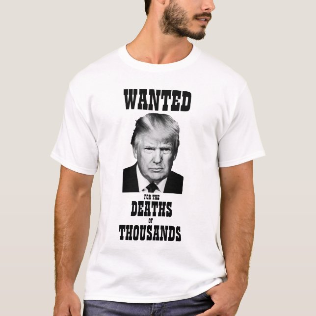 Camiseta Trump busca muertes de miles de Posters (Anverso)