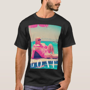 Camiseta Trump Cabra Verano 2024 Retro Divertida R