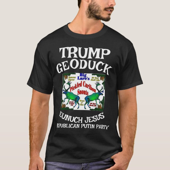 Camiseta Trump Caribou Sangra Geducto Jesús Republicano WH (Anverso)