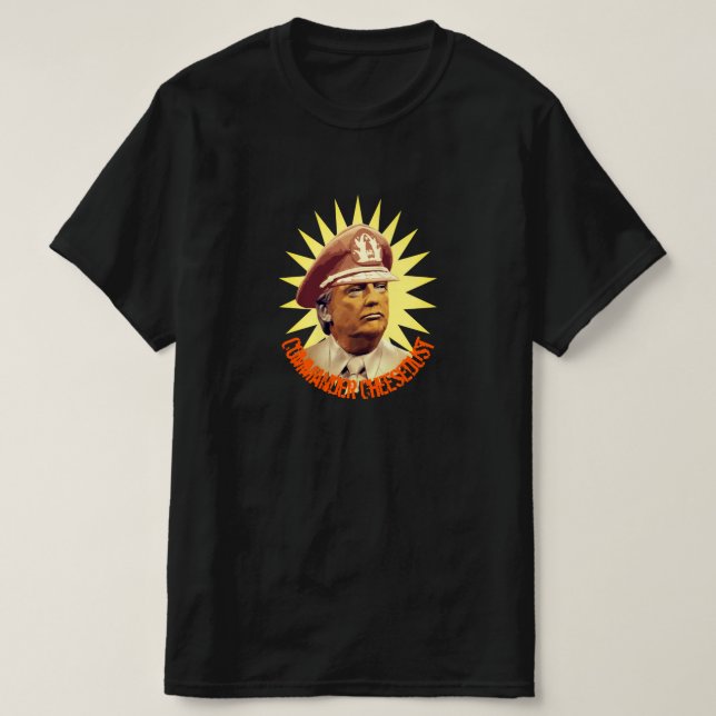 Camiseta Trump Comandante en Queso (Diseño del anverso)