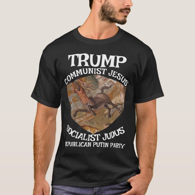 Camiseta Trump Communist Socialist Judas Jesus Muslim (Anverso)