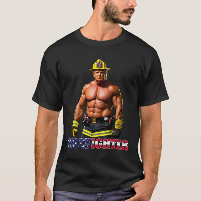 Camiseta Trump como bombero ambulante Trump 2024 (Anverso)