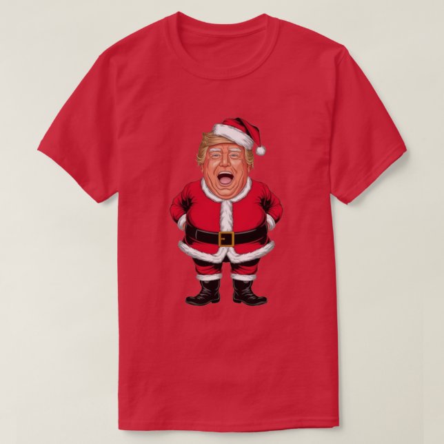 Camiseta Trump como Santa Claus (Diseño del anverso)