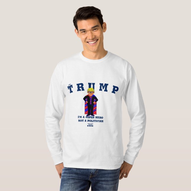 Camiseta Trump con foto, humor, humor. (Anverso completo)