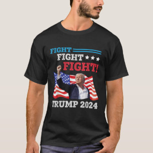 Camiseta Trump con la bandera de Estados Unidos en la lucha