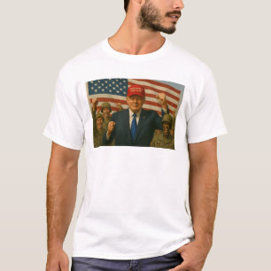 Camiseta Trump con soldados celebrando la victoria