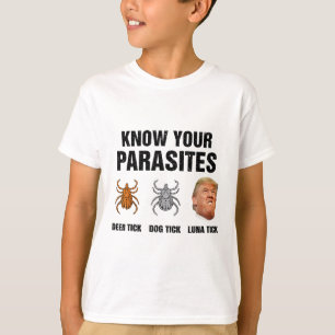 Camiseta Trump Conoce Tus Parásitos Garrapata de Ciervo Gar