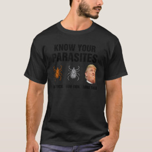 Camiseta Trump conoce tus parásitos garrapatas de ciervo ti