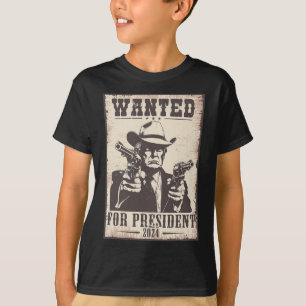 Camiseta Trump Cowboy quería EE.UU. Presidente 2024