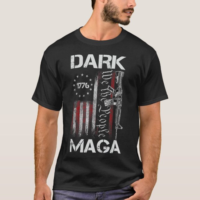 CAMISETA TRUMP DE APOYO A MAGA OSCURA ANTI-BIDEN (Anverso)