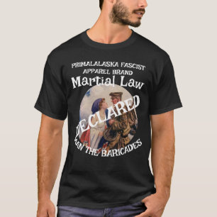 CAMISETA TRUMP DECLARA LEY MARCIAL FW FV HG HOMBRE BARRICAD