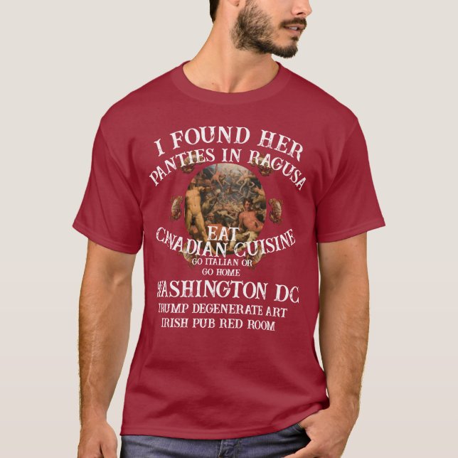 Camiseta Trump Degenerado Arte Degenerado Pub Sala Roja (Anverso)