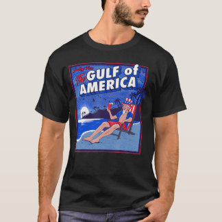 Camiseta Trump Del Golfo De América Saludando Al Patriótico