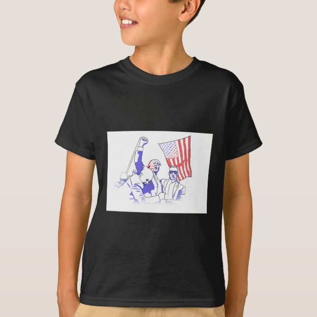 Camiseta Trump Disparado En 2024 (Anverso)