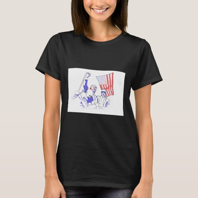 Camiseta Trump Disparado En 2024 (Anverso)