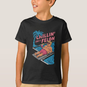 Camiseta Trump Divertido Relajado Como Un Felón Trump 2024