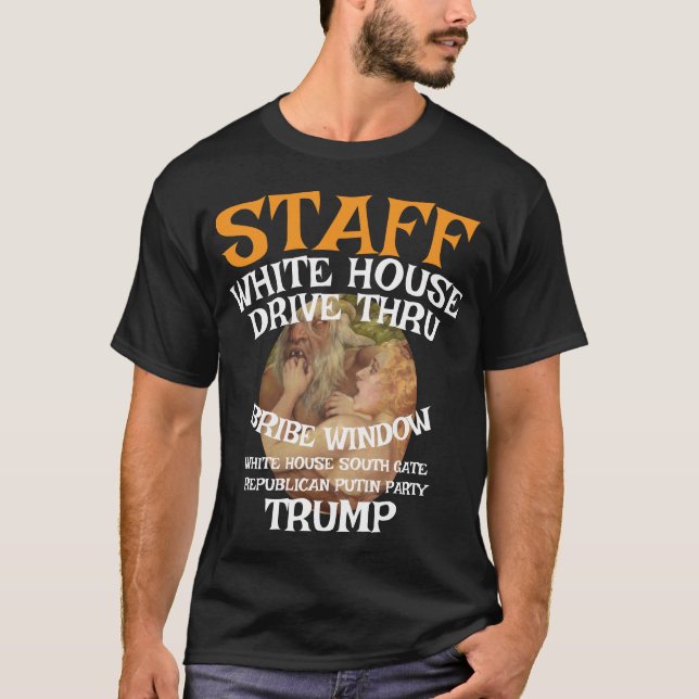 Camiseta Trump Drive a través de la ventana de sobornos per (Anverso)