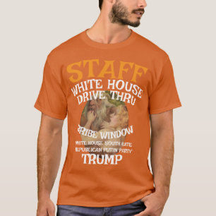 Camiseta Trump Drive Thru Ventana de Soborno Casa Blanca ST