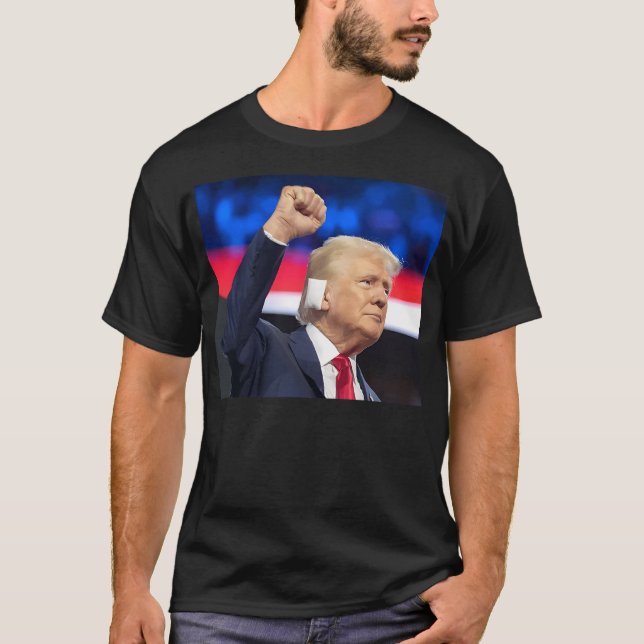 Camiseta Trump Ear Bandage (Anverso)