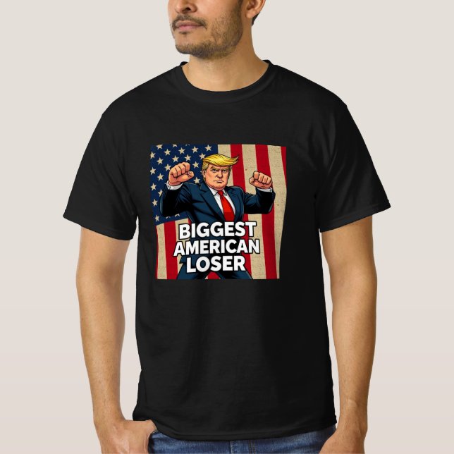 Camiseta Trump El Mayor Perdedor Americano (Anverso)