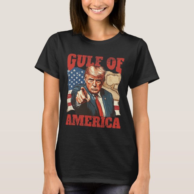 Camiseta Trump, el presidente de Estados Unidos en el Golfo (Anverso)