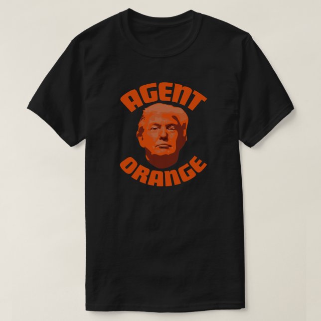 Camiseta Trump envió Naranja contra Donald Trump (Diseño del anverso)