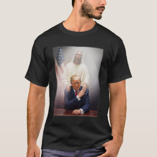Camiseta Trump es gracioso, Trump es un retro cristiano en