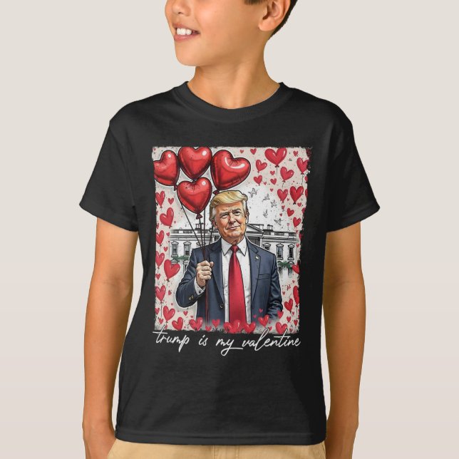 Camiseta Trump es mi Día de San Valentín gracioso de Trump  (Anverso)