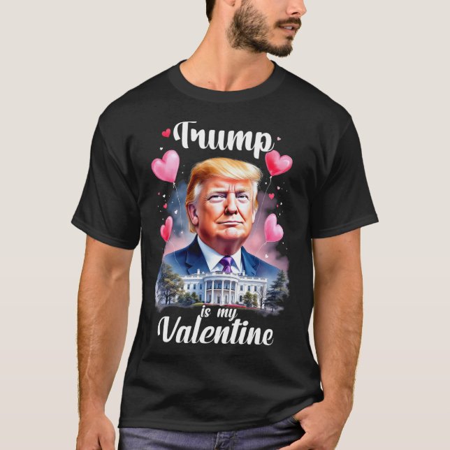 Camiseta Trump es mi divertido San Valentín patriótico (Anverso)