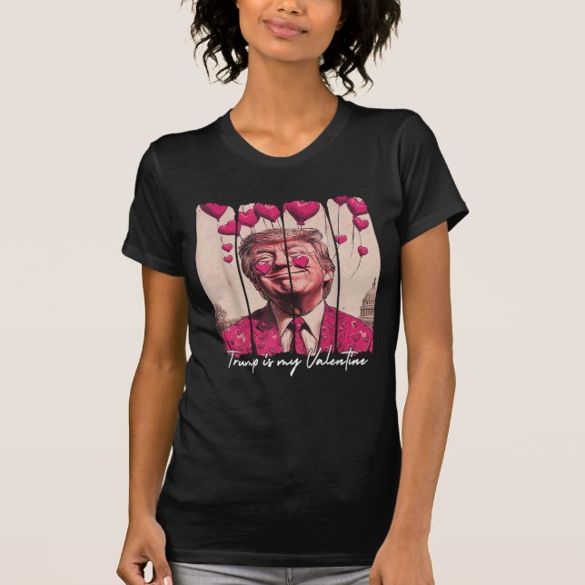Camiseta Trump es mi divertido Trump Valentine Retro (Anverso)