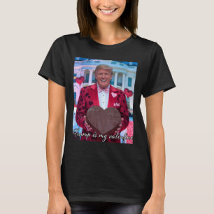 Camiseta Trump Es Mi San Valentín Corazones Divertidos 14 D