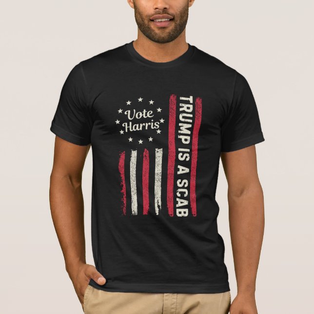 Camiseta Trump es un voto de la SCAB Harris (Anverso)